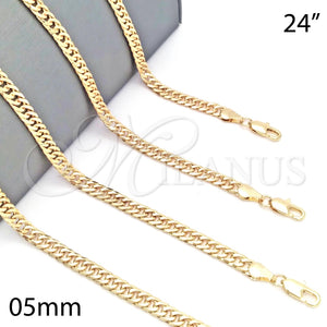 Gold Filled Necklace — Basic Necklace Polished 04.63. Gauge 05 MM Thickness — main product view — SKU 117849 | Oro Laminado collar — básico Necklace pulido 04.63. Gauge 05 MM Thickness — SKU 117849