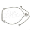 Rhodium Gold Filled Fancy Bracelet, with White Micro Pave, Polished, Rhodium Finish, 03.155.0036.10 (01 MM for wholesale, additional product view 4