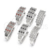 Rhodium Gold Filled Huggie Hoop, with White Cubic Zirconia, Polished, Rhodium Finish, 02.266.0005.1.15