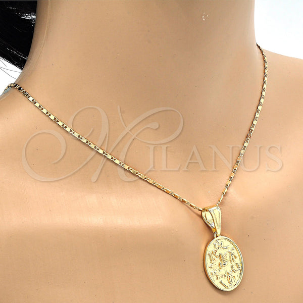 Gold Filled Pendant — Fancy Pendant Owl and Elephant Design Polished 05. — alternate product view — SKU 118138 | Oro Laminado dije — elegante Pendant Owl and Elephant diseño pulido 05. — SKU 118138
