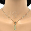 Oro Laminado Fancy Pendant, Gold Filled Style Elephant and Owl Design, Polished, Golden Finish, 05.120.0081