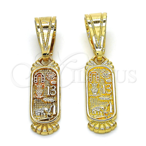 Gold Filled Pendant — Fancy Pendant Elephant and Owl Design Polished 05. — main product view — SKU 118147 | Oro Laminado dije — elegante Pendant Elephant and Owl diseño pulido 05. — SKU 118147