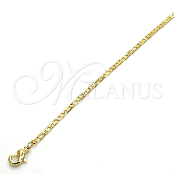 Gold Filled Necklace — Basic Necklace Mariner Design Polished 04. 02 MM — alternate product view — SKU 118160 | Oro Laminado collar — básico Necklace Mariner diseño pulido 04. 02 MM — SKU 118160