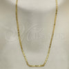 Oro Laminado Basic Necklace, Gold Filled Style Mariner Design, Polished, Golden Finish, 04.213.0079.18 (02 MM Thickness, 18 Inches Length)