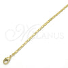 Oro Laminado Basic Necklace, Gold Filled Style Mariner Design, Polished, Golden Finish, 04.213.0080.18 (02 MM Thickness, 18 Inches Length)