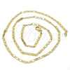 Oro Laminado Basic Necklace, Gold Filled Style Mariner Design, Polished, Golden Finish, 04.213.0080.18 (02 MM Thickness, 18 Inches Length)