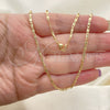 Oro Laminado Basic Necklace, Gold Filled Style Polished, Golden Finish, 04.213.0081.18 (02 MM Thickness, 48 Inches Length)
