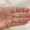 Oro Laminado Basic Necklace, Gold Filled Style Polished, Golden Finish, 04.213.0083.24 (03 MM Thickness, 24 Inches Length)