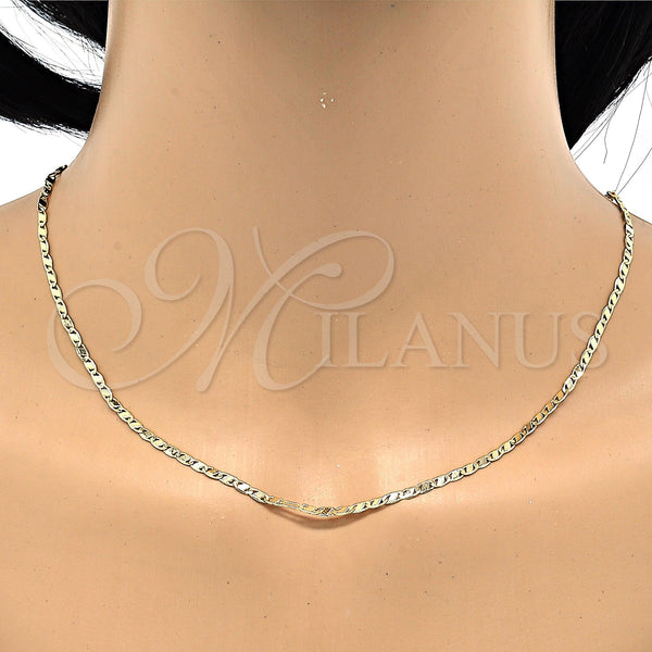 Gold Filled Necklace — Basic Necklace Polished 04. 02 MM Thickness 24 — alternate product view — SKU 118165 | Oro Laminado collar — básico Necklace pulido 04. 02 MM Thickness 24 — SKU 118165