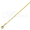 Oro Laminado Basic Necklace, Gold Filled Style Polished, Golden Finish, 04.213.0085.24 (02 MM Thickness, 24 Inches Length)