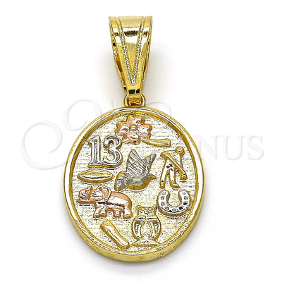 Gold Filled Gold-Filled Elephant and Owl Pendant 05.120.0072.1 for wholesale, main product view