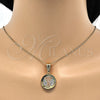 Oro Laminado Religious Pendant, Gold Filled Style Divino NiÃ±o Design, Polished, Tricolor, 05.120.0076.1