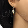 Oro Laminado Medium Hoop, Gold Filled Style Twist Design, Polished, Golden Finish, 02.170.0167.1.30