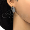 Rhodium Gold Filled Huggie Hoop, with White Micro Pave, Polished, Rhodium Finish, 02.267.0039.20