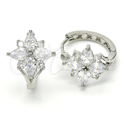 White Gold Filled Rhodium Gold-Filled Hoop Earrings 02.267.0044.20 for wholesale, main product view