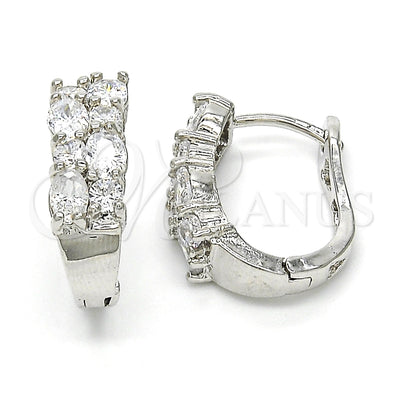 Rhodium Gold-Filled Hoop Earrings 02.267.0054.15 — main product image — SKU 118362 | Argollas de Oro Laminado con Rodio 02.267.0054.15 — imagen principal del producto — SKU 118362