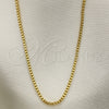 Oro Laminado Basic Necklace, Gold Filled Style Box Design, Polished, Golden Finish, 04.317.0004.32 (03 MM Thickness, 32 Inches Length)