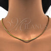 Oro Laminado Basic Necklace, Gold Filled Style Box Design, Polished, Golden Finish, 04.317.0005.18 (03 MM Thickness, 18 Inches Length)