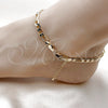 Oro Laminado Basic Anklet, Gold Filled Style Figaro Design, Polished, Golden Finish, 04.213.0101.10 (160 Gauge, 06 MM Thickness, 10 Inches Length)