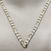 Oro Laminado Basic Necklace, Gold Filled Style Figaro Design, Polished, Golden Finish, 04.213.0101.24 (160 Gauge, 06 MM Thickness, 24 Inches Length)