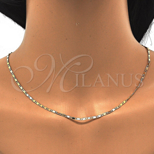 Gold Filled Necklace — Basic Necklace Polished 04. 02 MM Thickness 24 — alternate product view — SKU 118421 | Oro Laminado collar — básico Necklace pulido 04. 02 MM Thickness 24 — SKU 118421