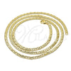 Oro Laminado Basic Necklace, Gold Filled Style Polished, Golden Finish, 04.213.0098.24 (03 MM Thickness, 24 for wholesale, additional product view 5