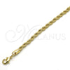 Oro Laminado Basic Necklace, Gold Filled Style Rope Design, Polished, Golden Finish, 04.213.0102.24 (04 MM Thickness, 24 Inches Length)