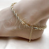 Oro Laminado Basic Anklet, Gold Filled Style Rope Design, Polished, Golden Finish, 04.213.0103.10 (05 MM Thickness, 10 Inches Length)