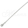 Rhodium Gold Filled Basic Necklace, Polished, Rhodium Finish, 04.213.0004.1.20 (02 MM Thickness, 20 Inches Length)