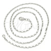 Rhodium Gold Filled Basic Necklace, Polished, Rhodium Finish, 04.213.0004.1.20 (02 MM Thickness, 20 Inches Length)