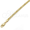 Oro Laminado Basic Necklace, Gold Filled Style Matte Finish, Golden Finish, 04.63.1345.24 (04 MM Thickness, 24 Inches Length)