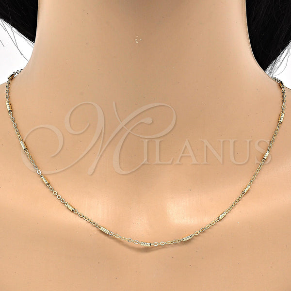 Gold Filled Necklace — Basic Necklace Polished 04. 02 MM Thickness 18 — alternate product view — SKU 118503 | Oro Laminado collar — básico Necklace pulido 04. 02 MM Thickness 18 — SKU 118503
