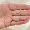 Oro Laminado Basic Necklace, Gold Filled Style Polished, Golden Finish, 04.318.0002.18 (02 MM Thickness, 18 Inches Length)