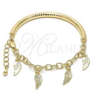 Gold Filled Bracelet — Charm Bracelet Hollow Design Diamond Cutting 03.63. 05 — main product view — SKU 118535 | Oro Laminado brazalete — Charm Bracelet Hollow diseño Diamond Cutting 03.63. 05 — SKU 118535