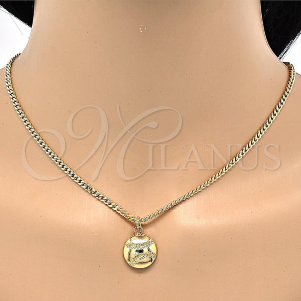 Gold Filled Ring — Necklace and Earring Miami Cuban Design Polished 06.63. — alternate product view — SKU 118556 | Oro Laminado anillo — Necklace and Earring Miami Cuban diseño pulido 06.63. — SKU 118556