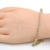 Oro Laminado Basic Bracelet, Gold Filled Style Rope Design, Polished, Golden Finish, 04.213.0105.07 (03 MM Thickness, 7 Inches Length)