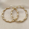 Oro Laminado Large Hoop, Gold Filled Style Polished, Golden Finish, 02.170.0215.60