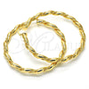 Oro Laminado Extra Large Hoop, Gold Filled Style Polished, Golden Finish, 02.170.0215.70