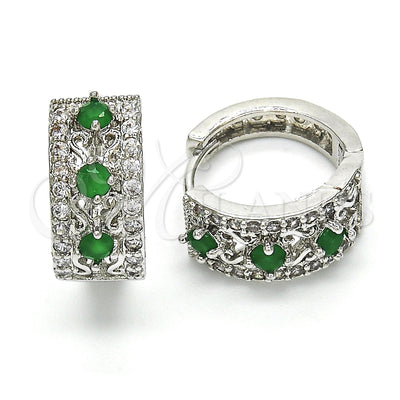 Rhodium Gold-Filled Hoop Earrings 02.210.0084.9.15 — main product image — SKU 118767 | Argollas 02.210.0084.9.15 — imagen principal del producto — SKU 118767