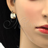Oro Laminado Small Hoop, Gold Filled Style Diamond Cutting Finish, Golden Finish, 02.261.0017.15