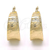 Oro Laminado Small Hoop, Gold Filled Style Polished, Golden Finish, 02.261.0021.20