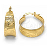 Oro Laminado Small Hoop, Gold Filled Style Polished, Golden Finish, 02.261.0021.20