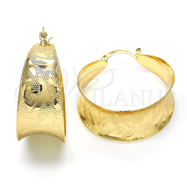 Gold Filled Hoop Earrings — Medium Hoop Polished 02. — main product view — SKU 118849 | Oro Laminado aretes de aro — Medium Hoop pulido 02. — SKU 118849