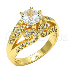 Gold Filled Ring — Multi Stone Ring with White Cubic Zirconia Polished — main product view — SKU 118900 | Oro Laminado anillo — Multi Stone Ring with blanco Cubic Zirconia pulido — SKU 118900