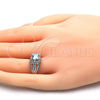 Rhodium Gold Filled Multi Stone Ring, with White Cubic Zirconia, Polished, Rhodium Finish, 01.284.0018.1.07 (Size 7)