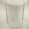 Oro Laminado Basic Necklace, Gold Filled Style Mariner Design, Polished, Golden Finish, 04.213.0030.20 (02 MM Thickness, 20 Inches Length)