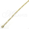 Oro Laminado Basic Necklace, Gold Filled Style Figaro Design, Polished, Golden Finish, 04.213.0110.24 (03 MM Thickness, 24 Inches Length)