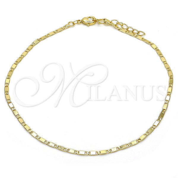 Gold Filled Anklet — Basic Anklet Polished 04. 02 MM Thickness 10 — main product view — SKU 118940 | Oro Laminado tobillera — básico Anklet pulido 04. 02 MM Thickness 10 — SKU 118940