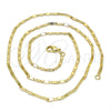 Oro Laminado Basic Necklace, Gold Filled Style Polished, Golden Finish, 04.213.0096.20 (02 MM Thickness, 20 Inches Length)