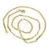 Oro Laminado Basic Necklace, Gold Filled Style Polished, Golden Finish, 04.213.0096.20 (02 MM Thickness, 20 Inches Length)